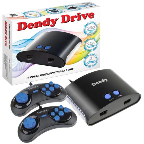 игровая консоль dendy fly 300 игр Игровая приставка Dendy Drive 300 встроенных игр (8-бит) / Ретро консоль Денди / Для телевизора