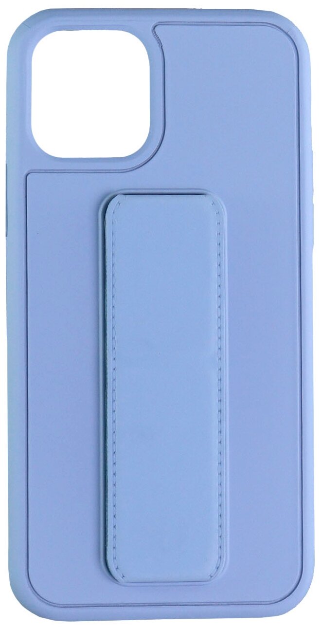 Чехол защитный PC+TPU с подставкой LuxCase для Apple iPhone 11 Pro, Голубой №2, 2 мм - фото №1