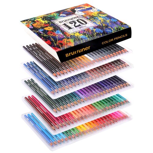 Масляные карандаши профессиональные Brutfuner 120 цветов