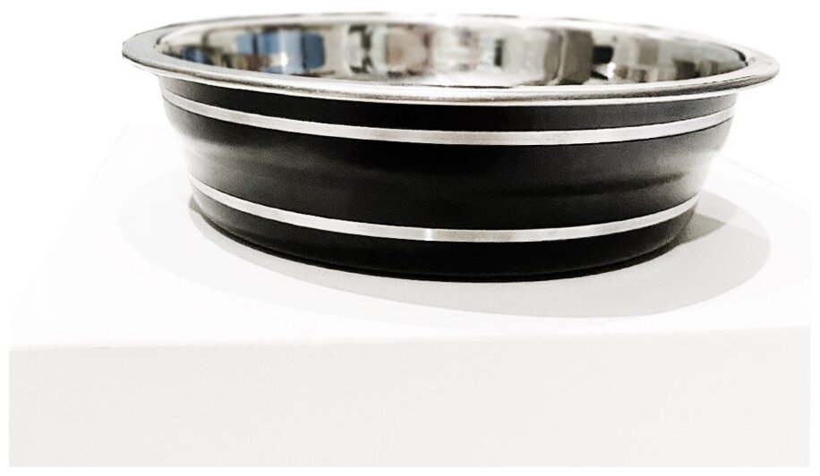 фото Миска для кошек Japan Premium Pet из нержавеющей стали, размер S (цвет: чёрный)