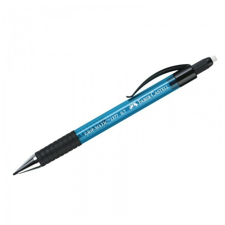 137751 Карандаш механический Faber-Castell "Grip Matic 1377" 0,7мм, с ластиком, автоподача грифеля, синий