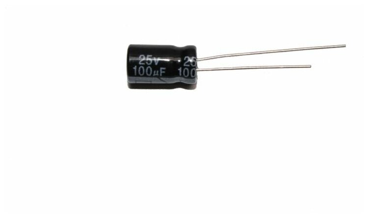 Конденсатор 100/25V d6 h12 105°C