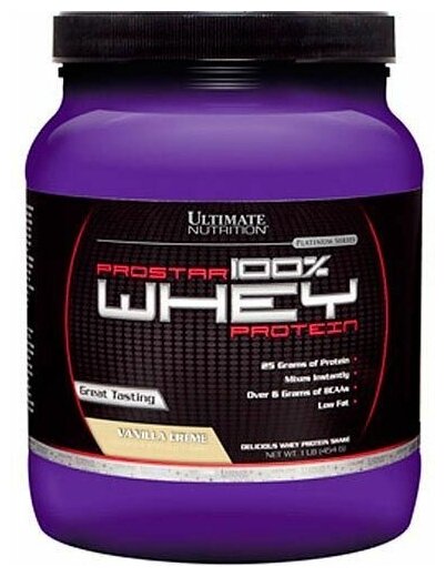 Ultimate Nutrition Prostar Whey Protein (454 г) Ваниль