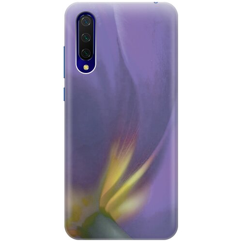 фото Силиконовый чехол на xiaomi mi 9 lite / cc9 / сяоми ми 9 лайт / ми сс9 с принтом "фиолетовая фиалка gosso