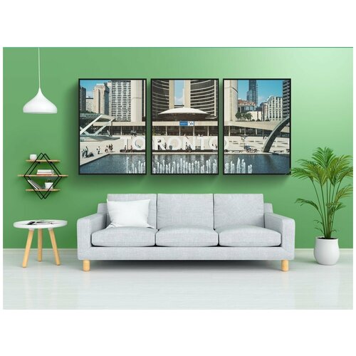 фото Набор модулных постеров для интерьера "мэрия торонто, новая ратуша, торонто" 60x90 см. в тубусе, без рамки lotsprints