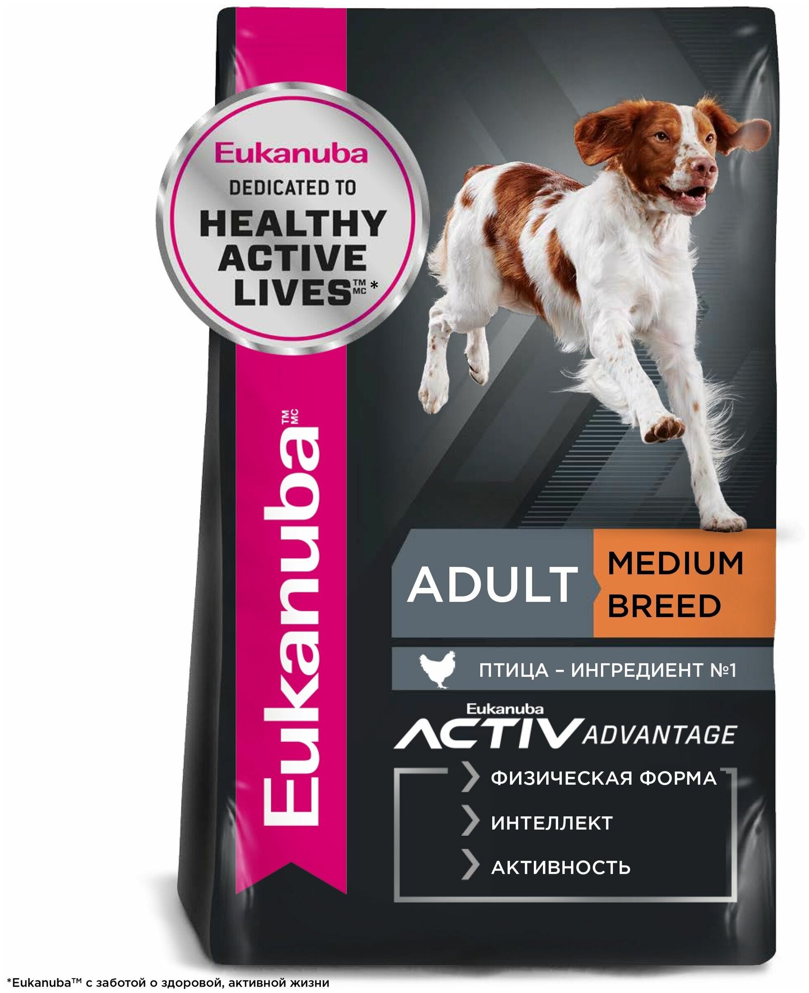 Eukanuba корм для взрослых собак средних пород (adult medium breed)