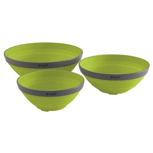 фото Набор складных мисок outwell collaps bowl set lime green