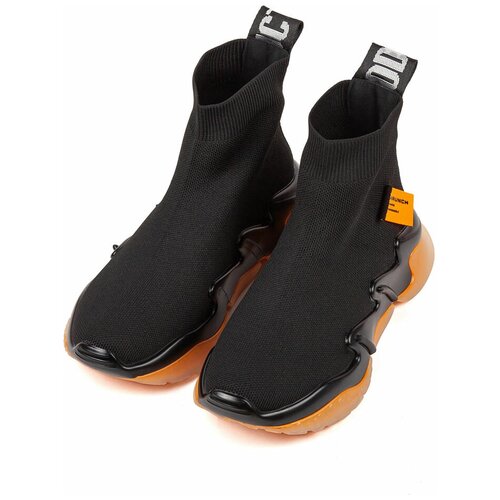 фото Кроссовки демисезонные tabriano, размер 37, черный/оранжевый