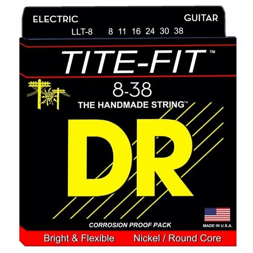 DR LLT-8 TITE-FIT струны для электрогитары 8-38