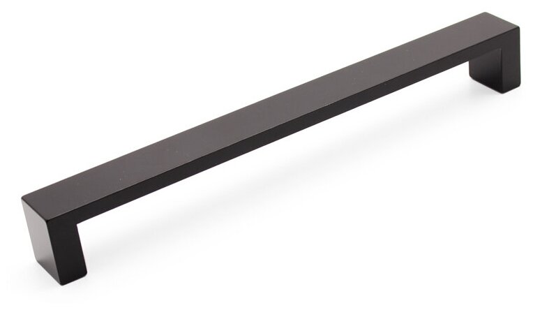 Ручка-скоба мебельная, Gamet, l30, Черный глянец, 192/202 мм, Модерн, Польша