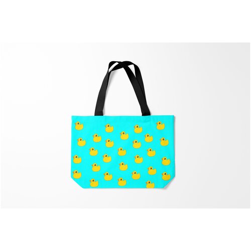 фото Сумка-шоппер / 46х35 см / птицы / утки уточки 3d burnettie