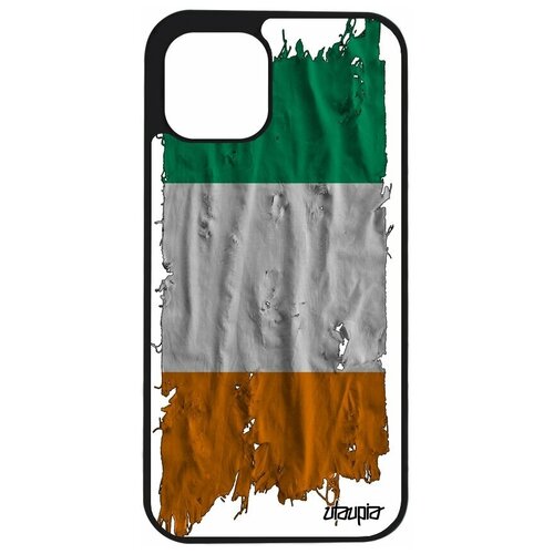 фото Чехол для телефона iphone 12, "флаг кот- д'ивуар на ткани" государственный страна utaupia