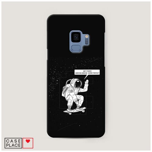 фото Чехол пластиковый samsung galaxy s9 скейтер в космосе case place