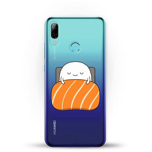 фото Силиконовый чехол суши засыпает на huawei p smart (2019) andy & paul