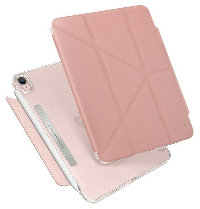 Uniq Чехол-книжка Uniq Camden Anti-microbial Pink для iPad mini 6 розовый PDM6(2021)-CAMPNK
