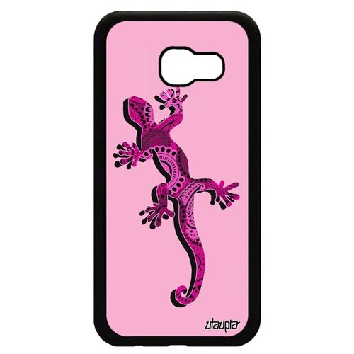 фото Ударопрочный чехол на телефон // galaxy a5 2017 // "саламандра" символ варан, utaupia, розовый