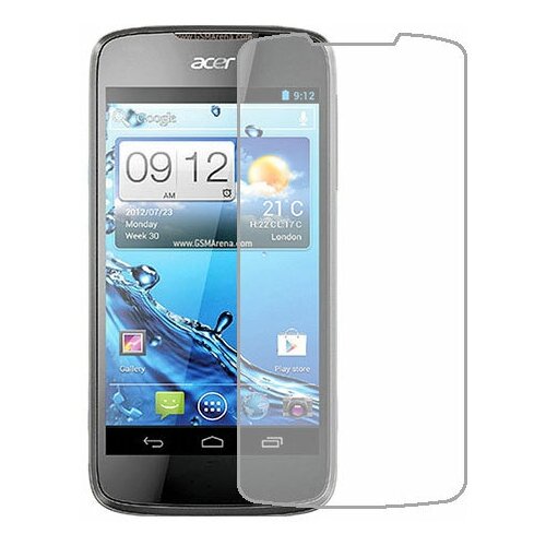 Acer Liquid Gallant E350 защитный экран Гидрогель Прозрачный (Силикон) 1 штука acer liquid gallant duo защитный экран гидрогель прозрачный силикон 1 штука