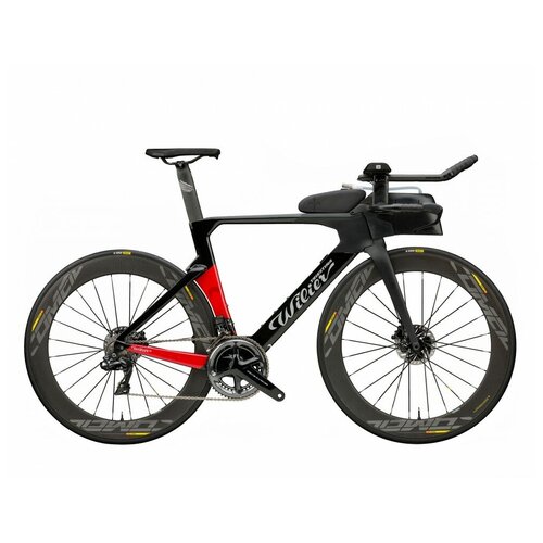 Велосипед для триатлона Wilier Turbine Crono Dura Ace Di2 Disc Aksium Black Red 2021