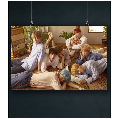 Группа BTS (БТС). Постер 60х90