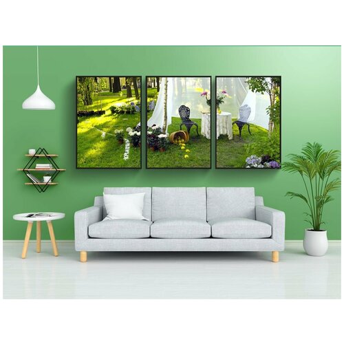 фото Набор модулных постеров для интерьера "дача, ландшафтный дизайн, санкт-петербург" 60x90 см. в тубусе, без рамки lotsprints