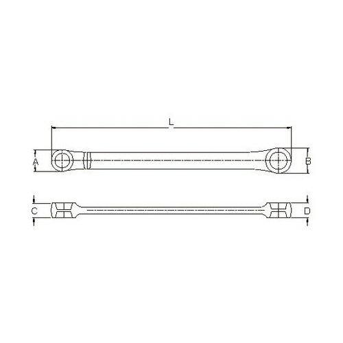 Licota AWT-EAF1418 Ключ накидной текстурный Е-профиль Е14 х Е18