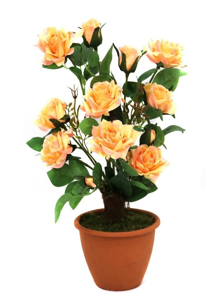 Искусственный цветы розы в горшке от бренда Holodilova