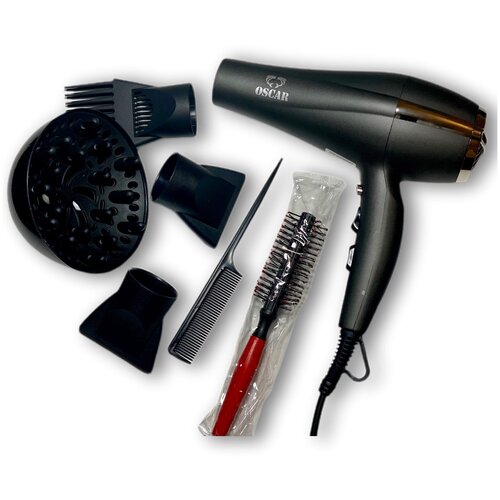 Профессиональный фен для волос c мощностью 3600w в комплекте с насадками и брашингом Фен для волос 222200₽