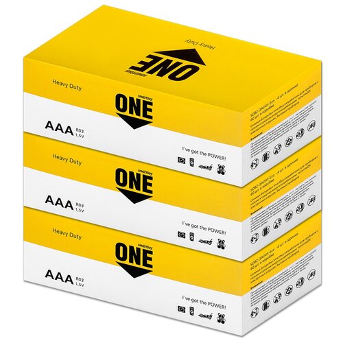 Батарейка солевая AAA R03 SmartBuy ONE 1.5V, 180 шт.