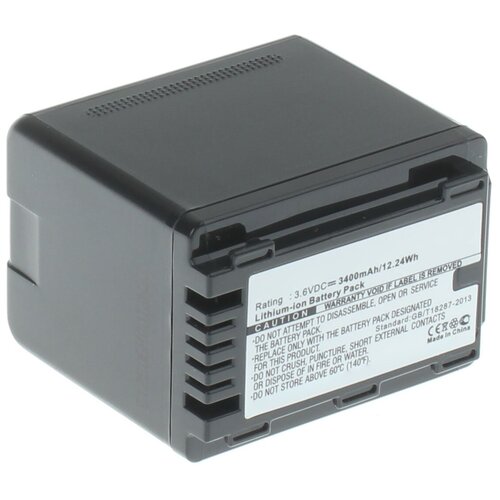 Аккумуляторная батарея iBatt iB-A1-F457 3400mAh, для камер VW-VBT190 VW-VBT380 VW-VBY100