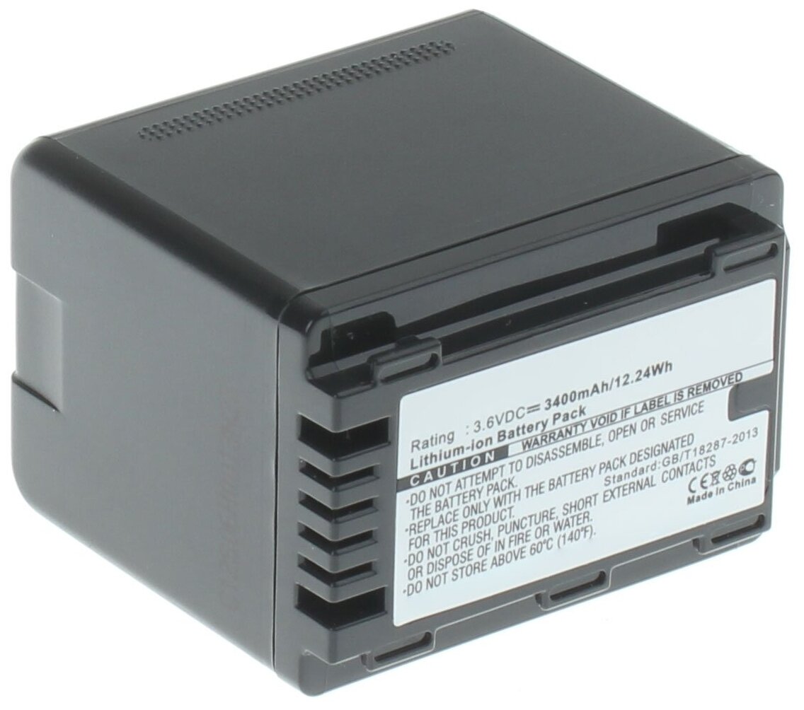 Аккумуляторная батарея iBatt iB-A1-F457 3400mAh, для камер VW-VBT190 VW-VBT380 VW-VBY100