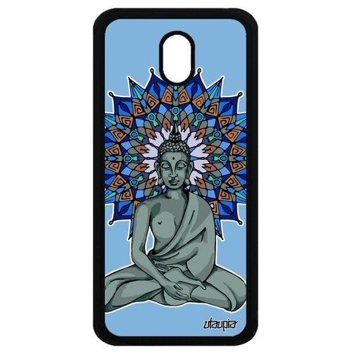 фото Защитный чехол на смартфон // galaxy j3 2017 // "будда" статуя тибет, utaupia, голубой