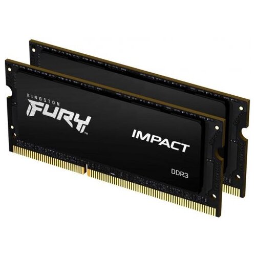 Оперативная память Kingston FURY Impact 16 ГБ 8 ГБ x 2 шт DDR3L 1600 МГц SODIMM CL9 KF316LS9IBK216 1085600₽