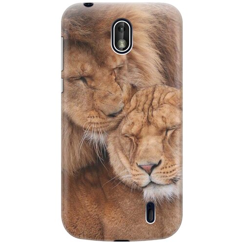 фото Силиконовый чехол на nokia 1 / нокиа 1 с принтом "милые львы gosso