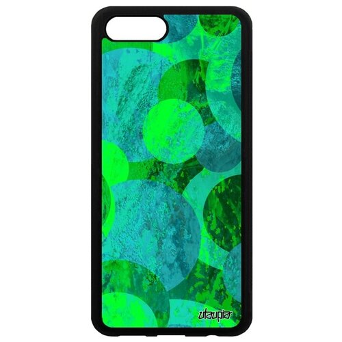 фото Простой чехол для телефона // honor v10 / view 10 // "планеты" галактика шар, utaupia, зеленый