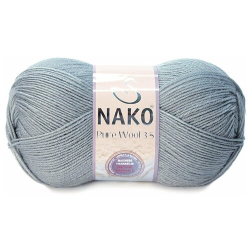 Пряжа NAKO Pure wool / 3298 серый