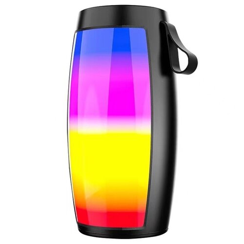 Портативная Bluetooth колонка Rainbow Box Mini Громкий и чистый звук USB Блютуз LED подсветка Бас 1202 Черный 64000₽