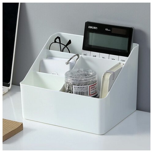 Органайзер на стол / Органайзер для косметики / Органайзер для канцелярии / Ящик для хранения / Контейнер для мелочей