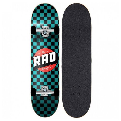 фото Комплект скейтборд rad checkers complete 2021 black/teal