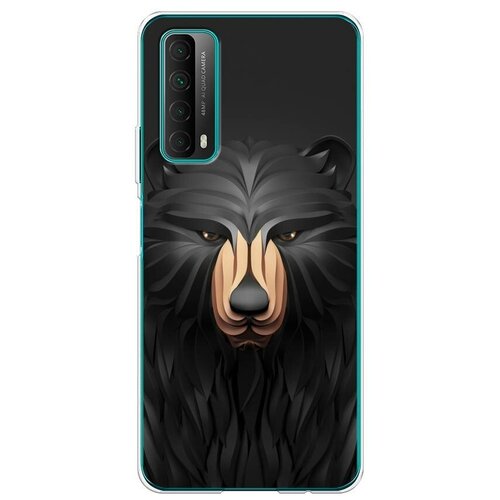 фото Силиконовый чехол "медведь из линий" на huawei p smart 2021 / хуавей п смарт 2021 case place
