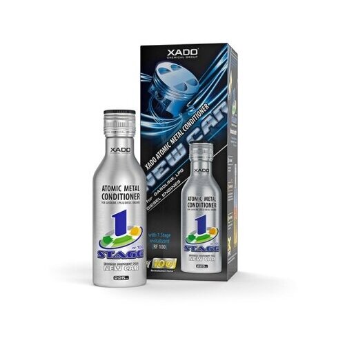 фото Xado atomic metal conditioner new car с ревитализантом 1 stage (бутылка 225 мл) коробка