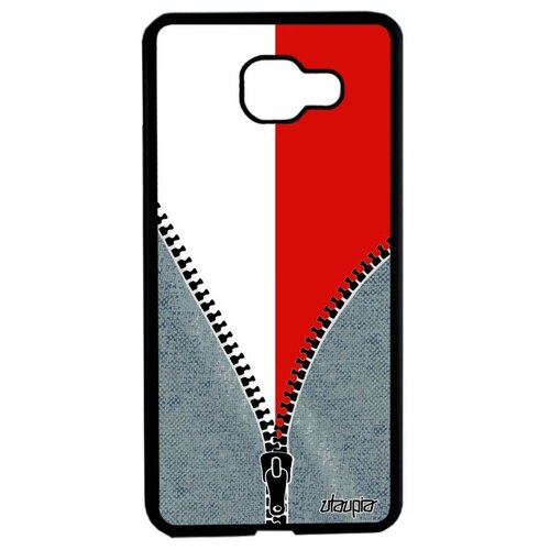 фото Красивый чехол для смартфона // samsung galaxy a5 2016 // "флаг польши на молнии" дизайн страна, utaupia, серый