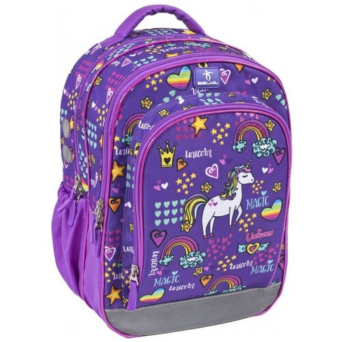 фото Рюкзак belmil speedy 338-35/9 girl purple unicorn sp