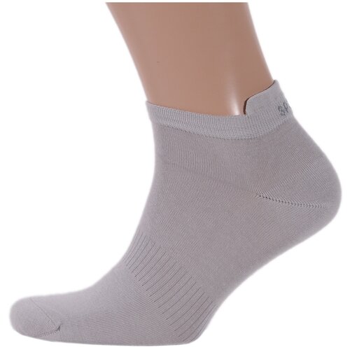 фото Мужские короткие носки lorenzline серые, размер 25 (39-40)