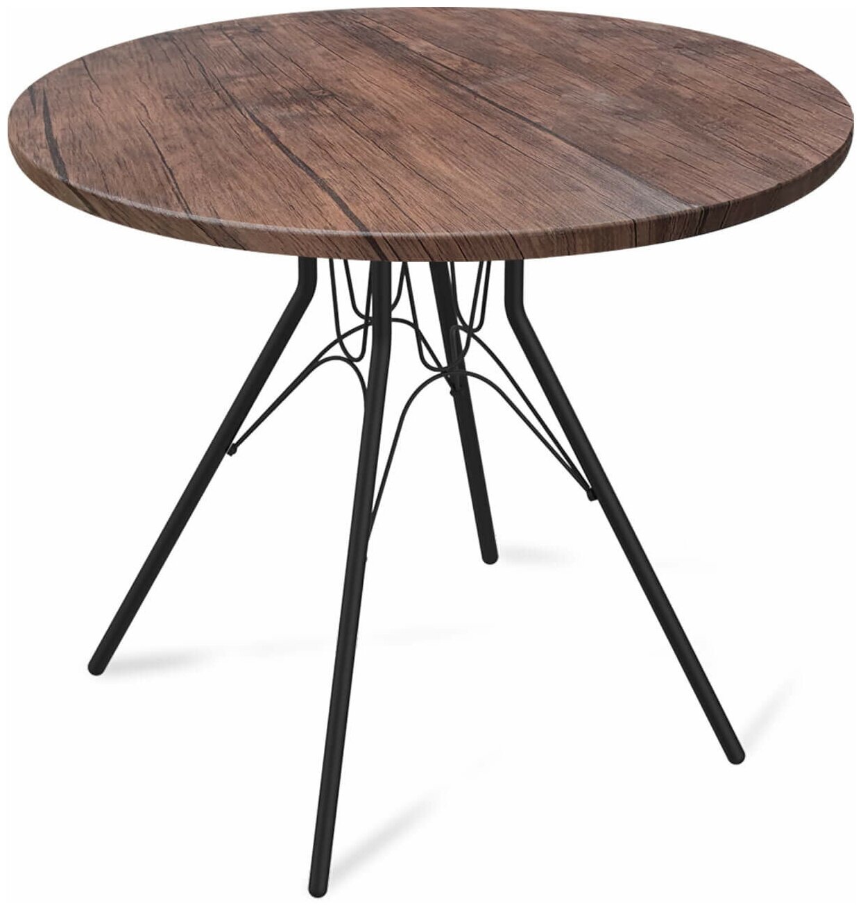 фото Стол Sheffilton SHT-TU34-P/МДФ 80 чёрный муар/палисандр