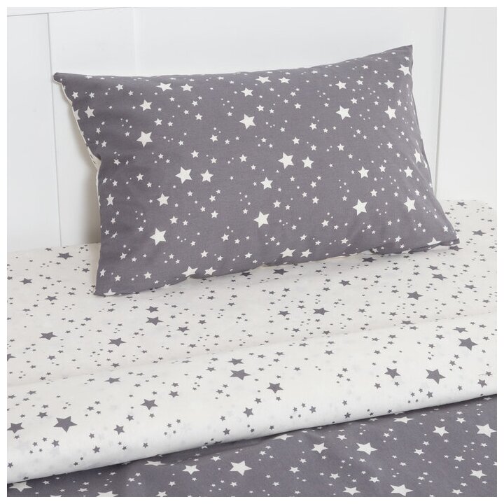 Постельное белье Этель 1,5 сп "Starry sky", 143х215 см, 150х214 см, 50х70 см -1 шт, 100% хлопок, бязь - фотография № 4