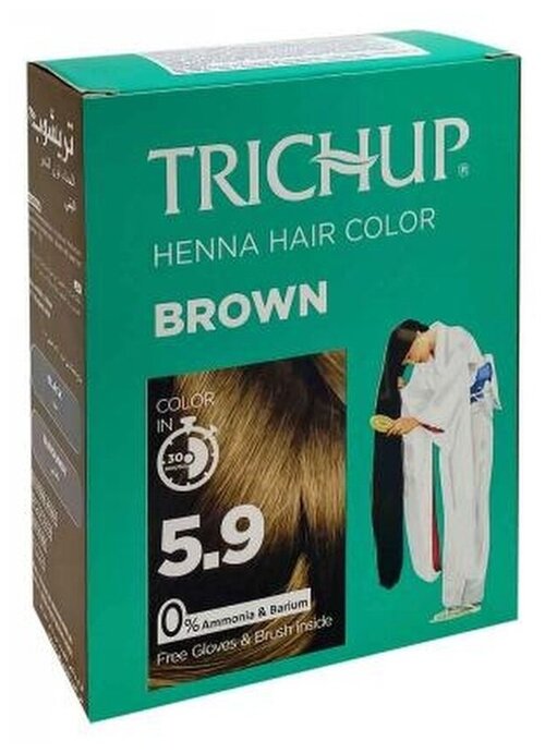 Хна для волос/Коричневый /Trichup Heena/60 г/Индия