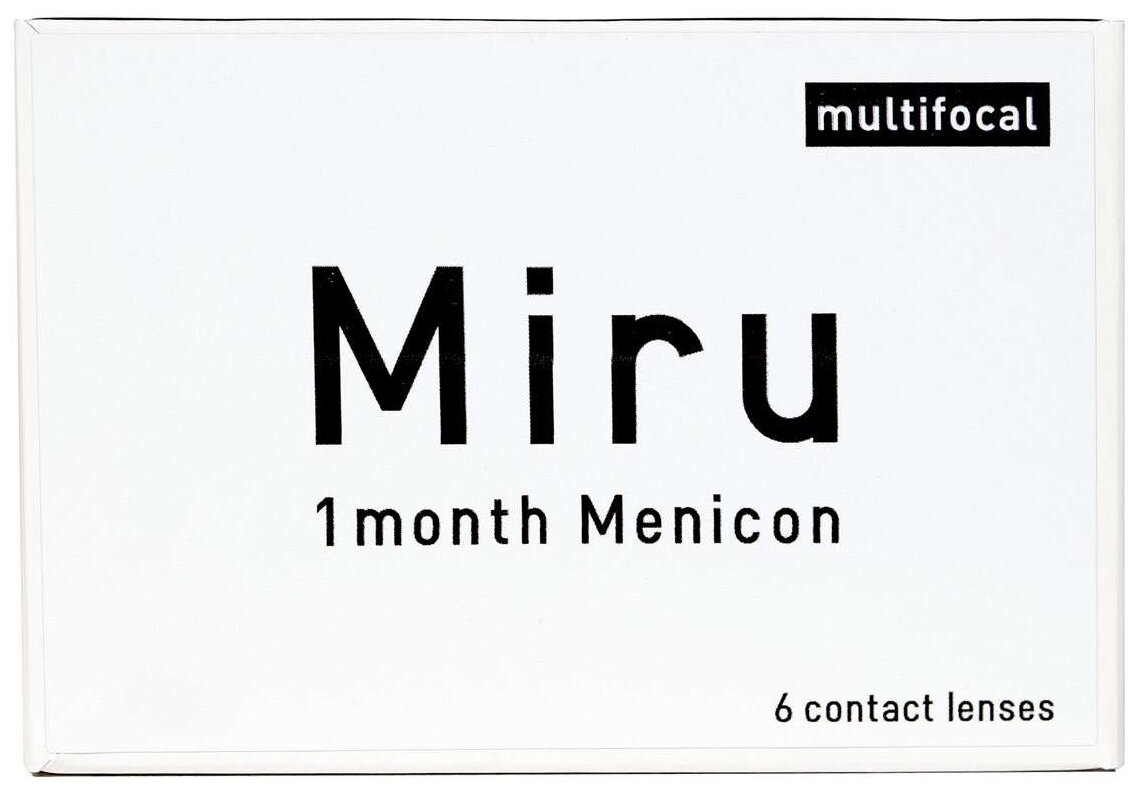 MIRU 1 month Multifocal 6 шт + 01.75 1 R 8.6 прозр.