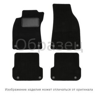 Коврики в салон HYUNDAI Elantra 2006-2011, сед, 4 шт. (текстиль, серые) \ Хендай Элантра