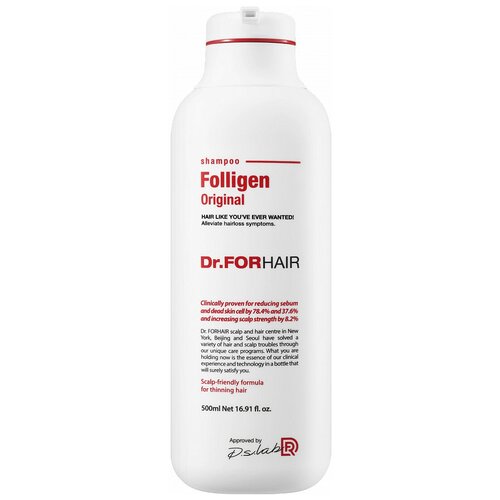 Купить Шампунь «Фоллиген» с действием против всех видов выпадения волос Dr. For Hair Shampoo, 500 мл, Dr. FORHAIR