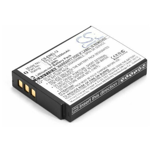 Аккумулятор для фотоаппарата NIKON Coolpix A900 AW100 AW110 AW120 AW130 ( EN-EL12 PL612B.731) 1050mAh аккумулятор digicare pln el12 en el12 для coolpix s800c s6200 s6300 s8200 s9300 p310 aw100